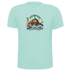 tshirt-mont-st-michel-ref10-vert-eau