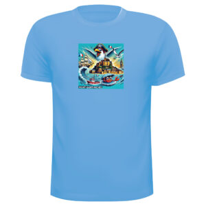 tshirt-mont-st-michel-ref7-turquoise